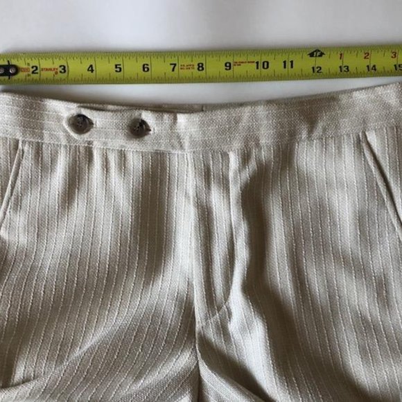 ASOS, soft white/cream, cotton blend, tapered,women's trouser, nubby texture - Picture 8 of 10